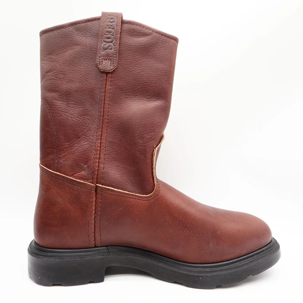 Red Wing 1132 Pecos Boots Mens 8 E Brown Leather Pull On Work Made In USA NIB